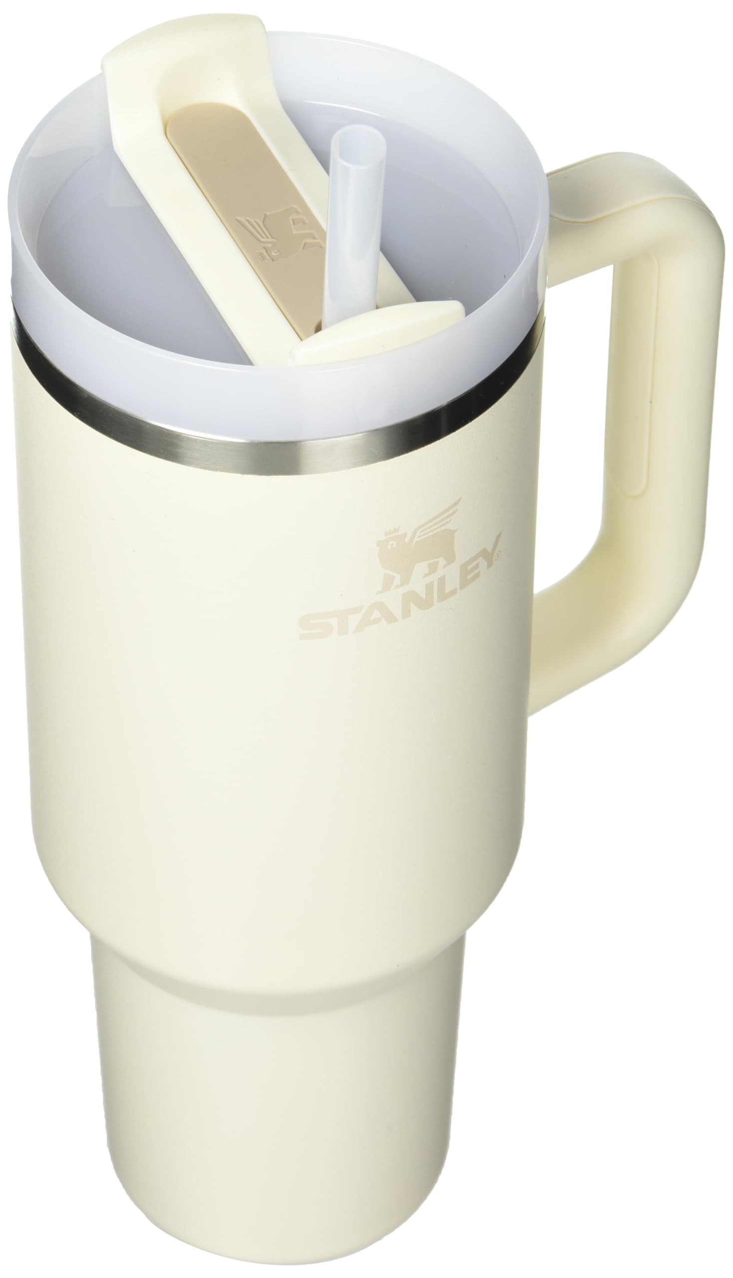 Narrow base of the Stanley Quencher H2.0 fits most car cup holders.