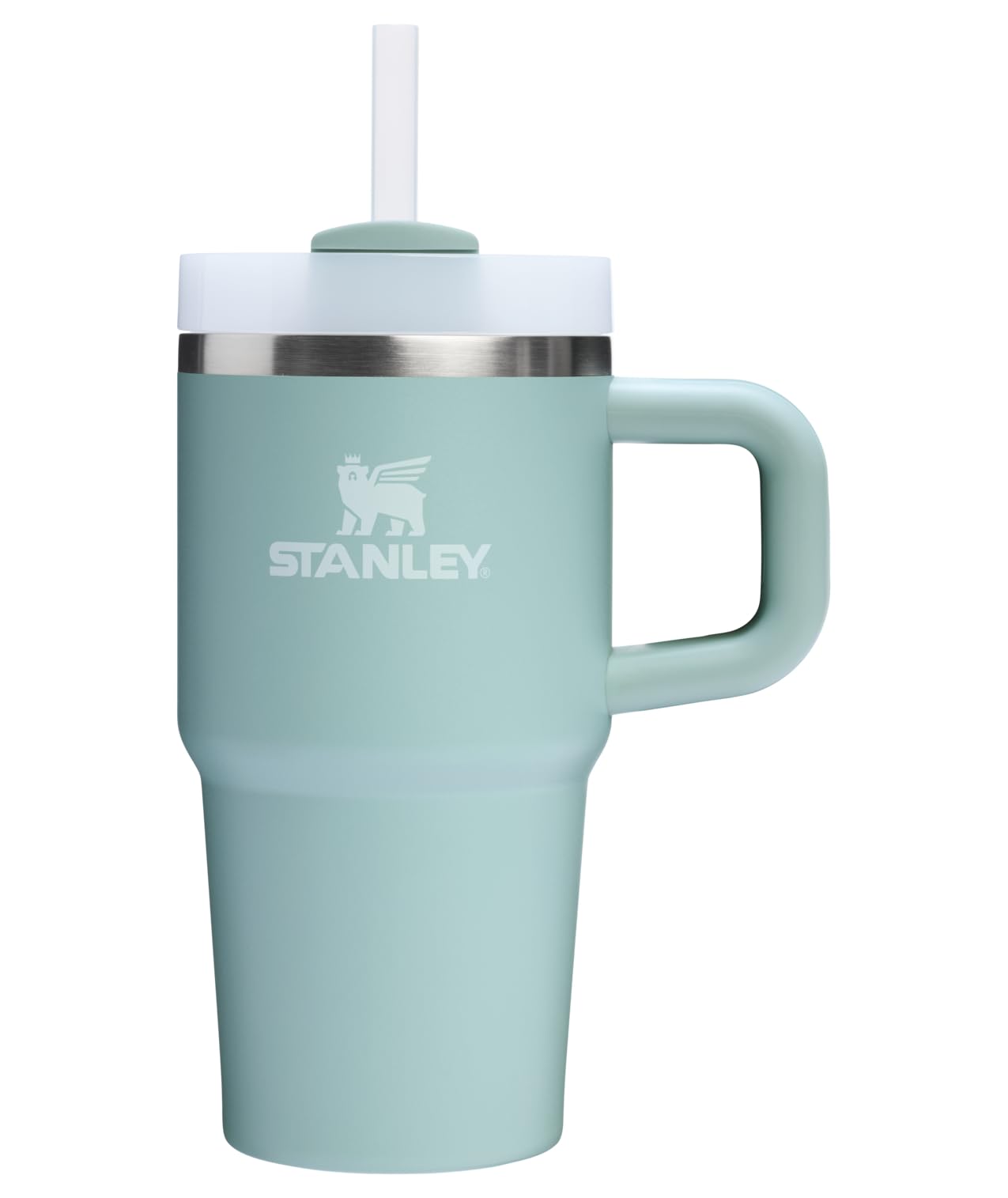 Stanley Quencher H2.0 seafoam tumbler with handle for on the go hydration