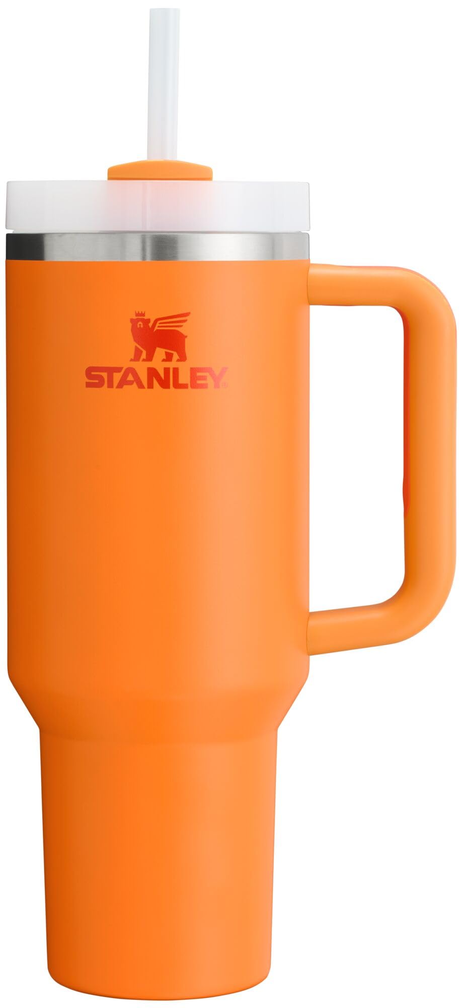 Stanley Quencher H2.0 40 oz with handle for easy transport.