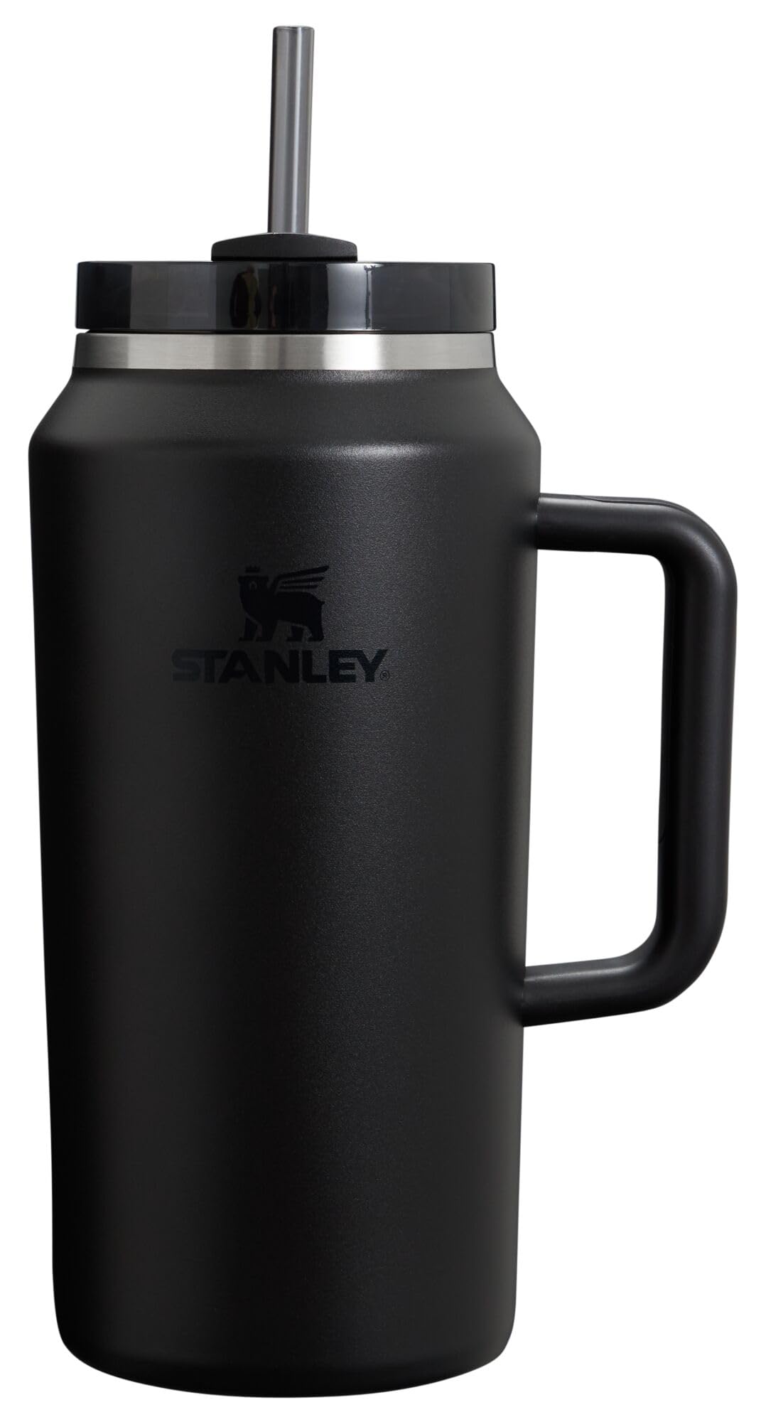 STANLEY Quencher H20 64oz with handle and straw keeps beverages cold on the go.