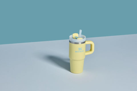 Tumbler base fits most car cup holders for travel convenience.