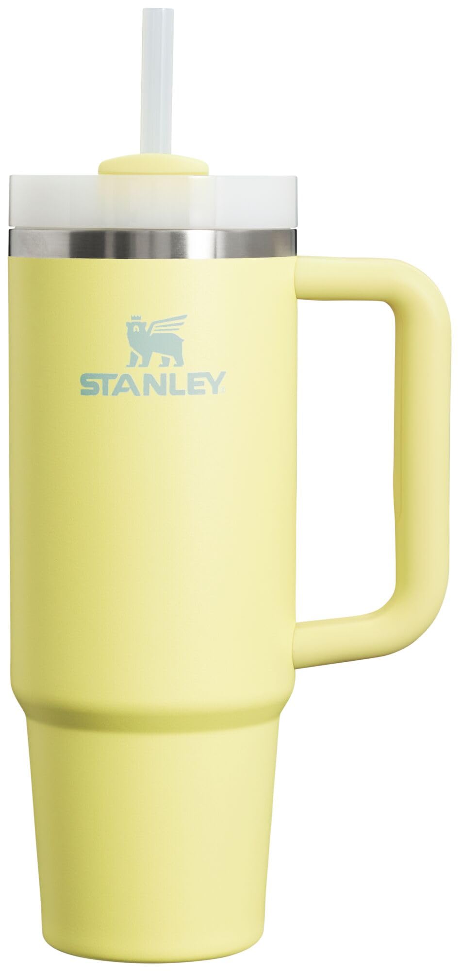 Stanley Quencher H2.0 with FlowState lid for spill-resistant sipping on the go.