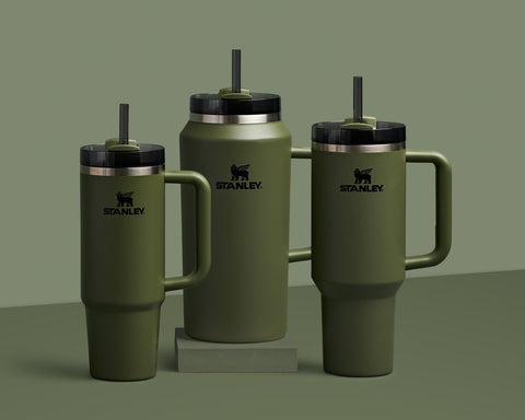 90percent recycled stainless steel in STANLEY Quencher H2.0 40 oz supports sustainability.