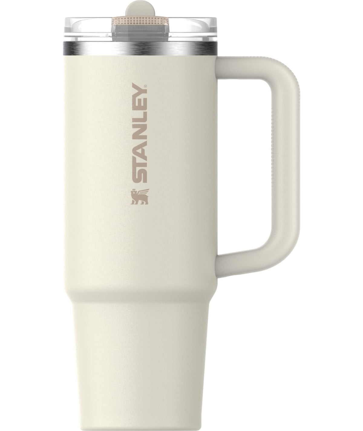 STANLEY Quencher ProTour bottle handle enhances grip for outdoor adventures.