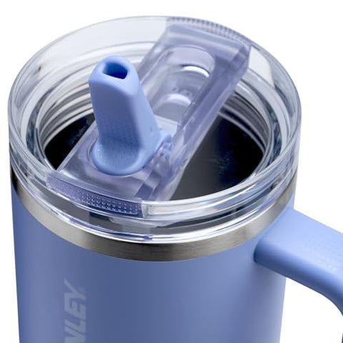 STANLEY Quencher ProTour built-in flip straw enables quick sips.
