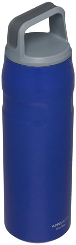 Stanley rotating lid with angled handle enables easy sipping after workouts.