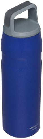 Stanley rotating lid with angled handle enables easy sipping after workouts.