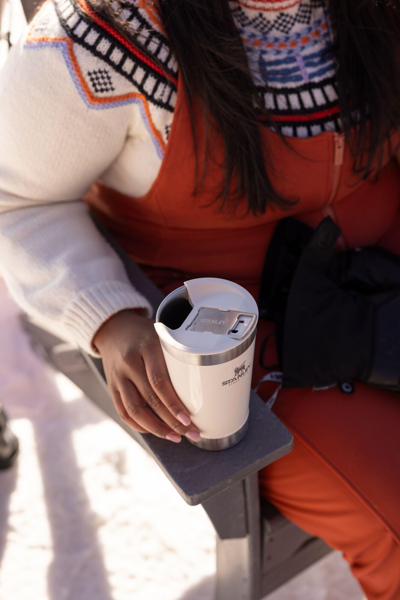 STANLEY Stay-Chill pint BPA-free stainless steel for safe sipping.