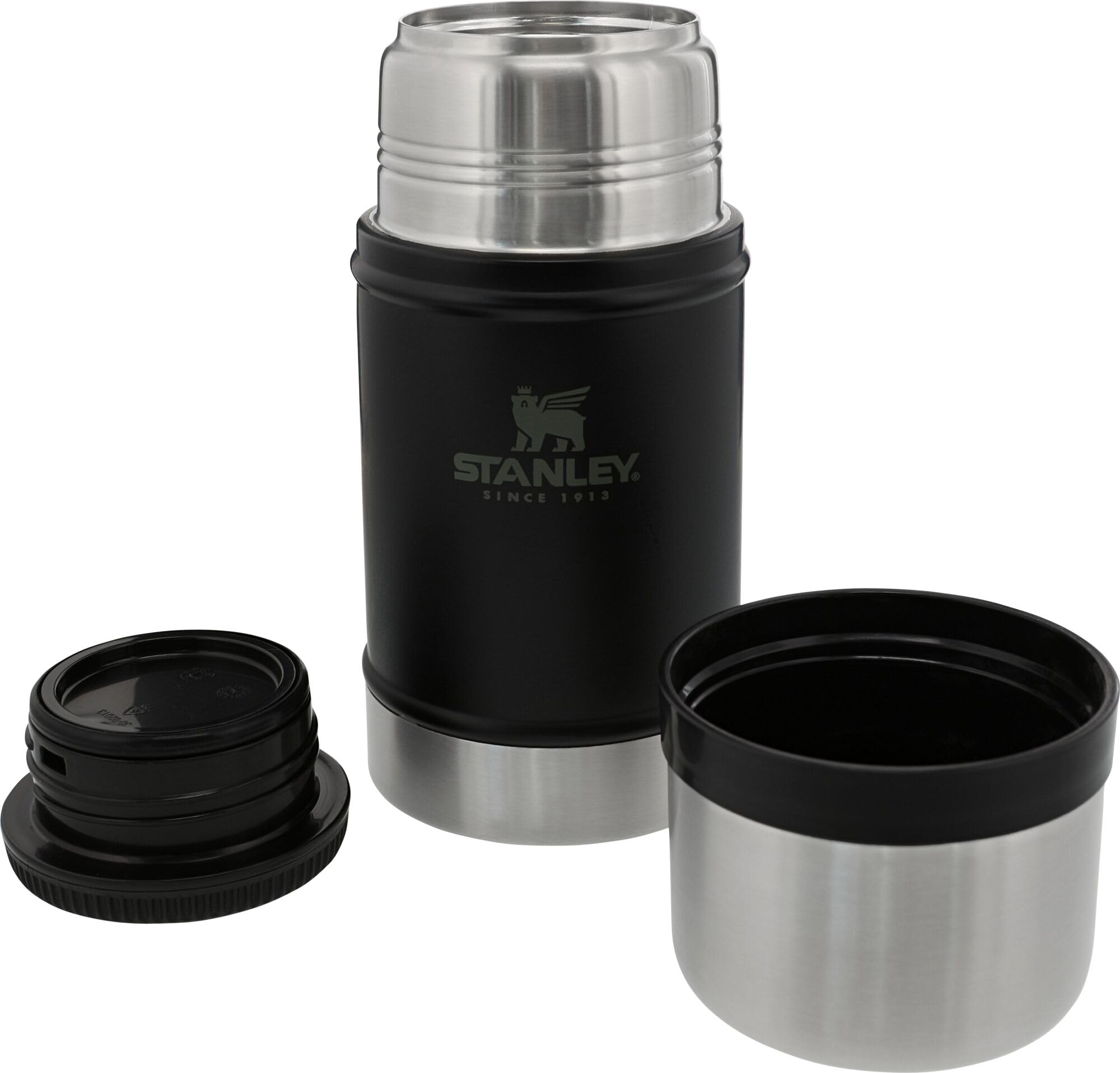 Stanley wide-mouth design enables easy filling and cleaning after meals.