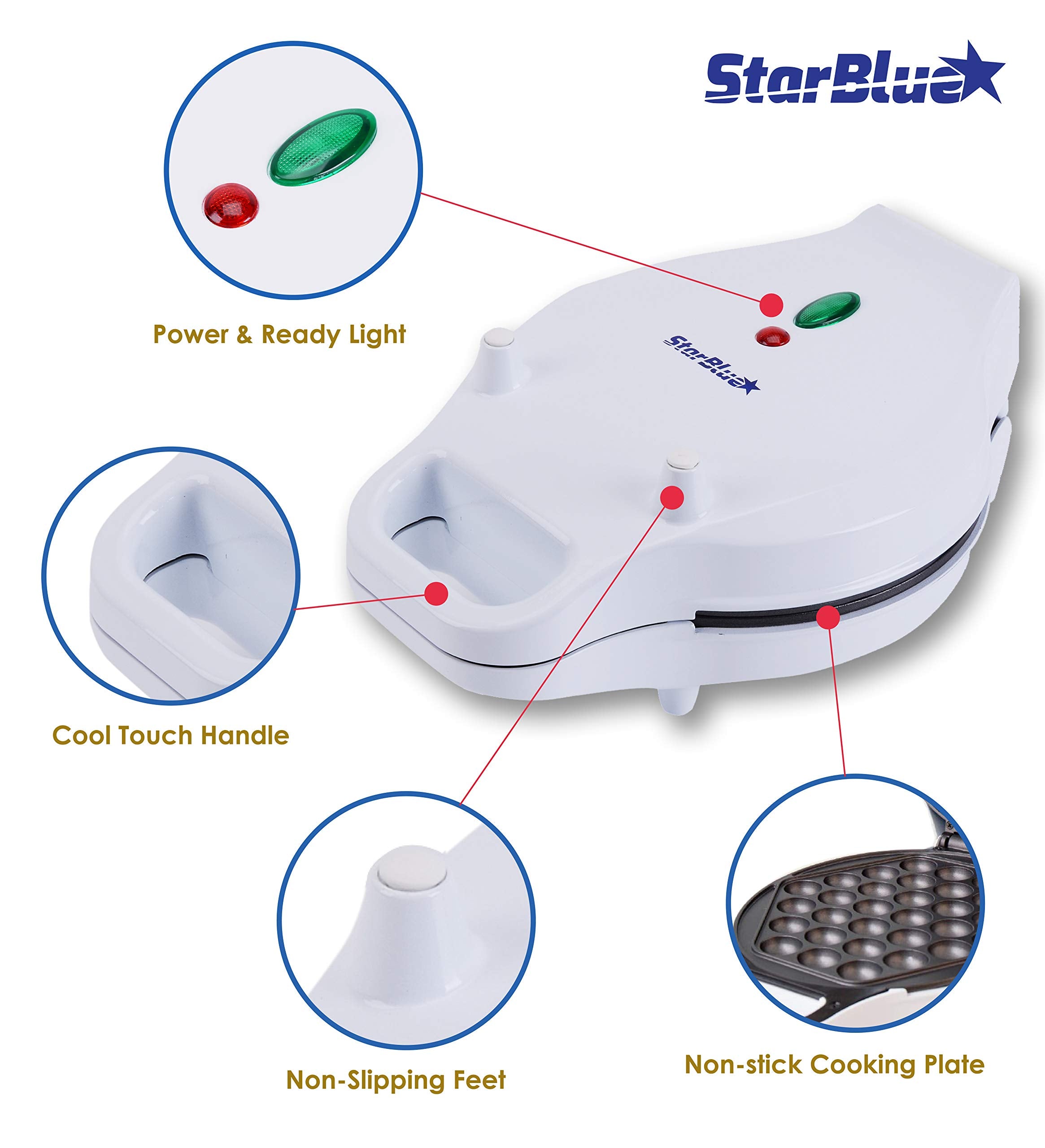 StarBlue bonus recipe ebook shown for HK-style waffle ideas.