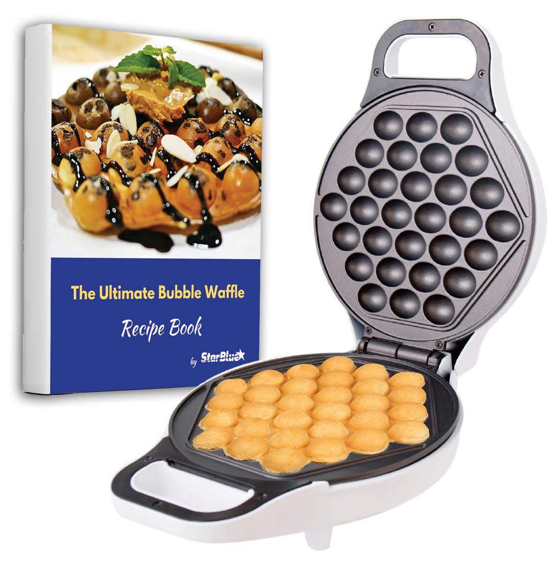 StarBlue Hong Kong Egg Waffle Maker main view for quick, even waffles.