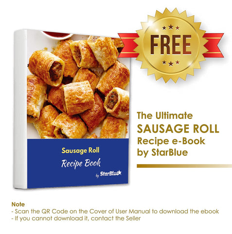 StarBlue Sausage Roll Maker compact storage in upright position.