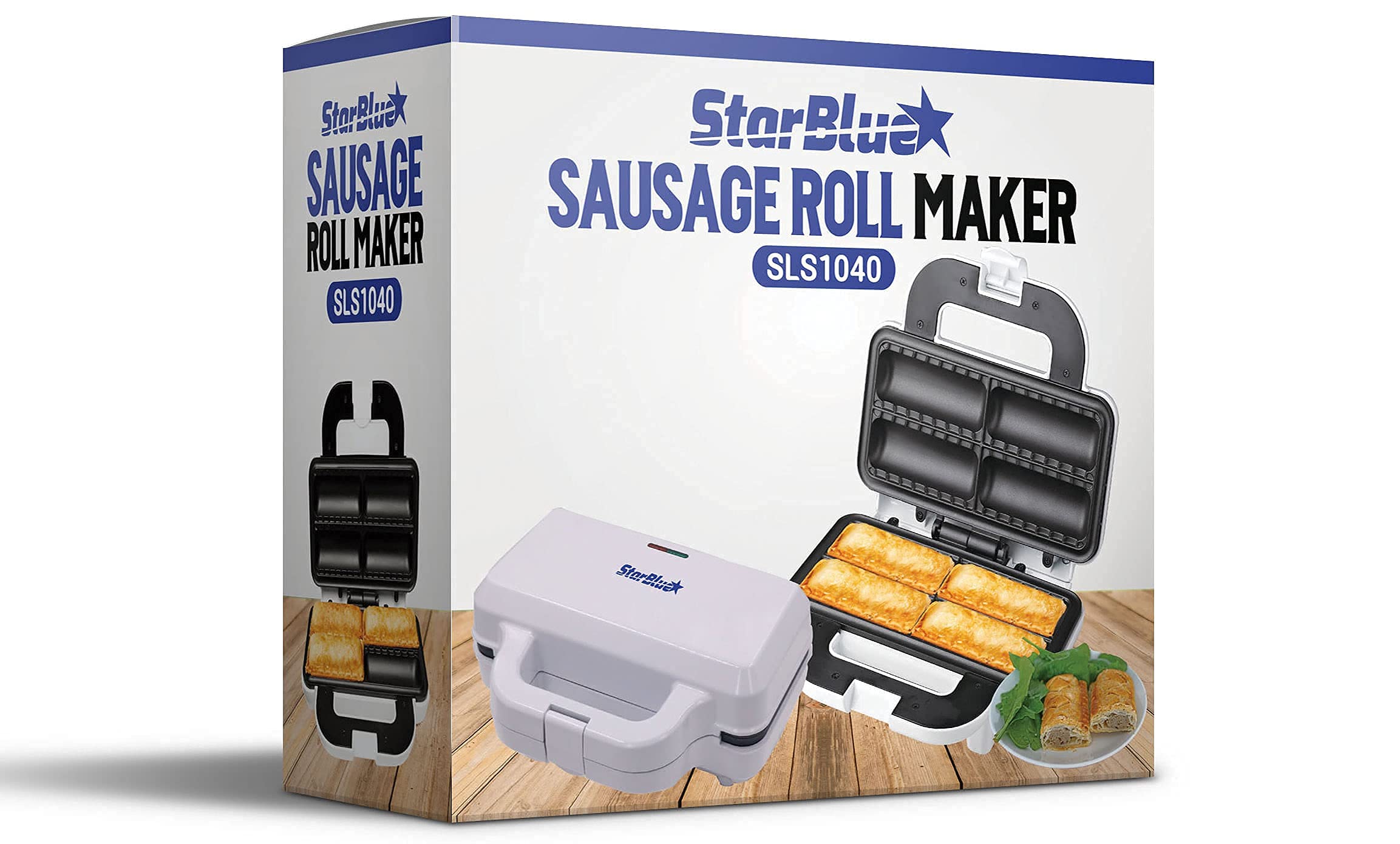 StarBlue Sausage Roll Maker gift-ready packaging appeals to shoppers.