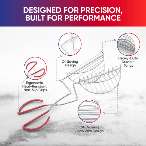 StarBlue Taco Shell Tongs stainless-steel build ensures durability and rust resistance.