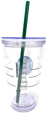 Starbucks 16oz clear cup with flush lid and green logo for secure sealing