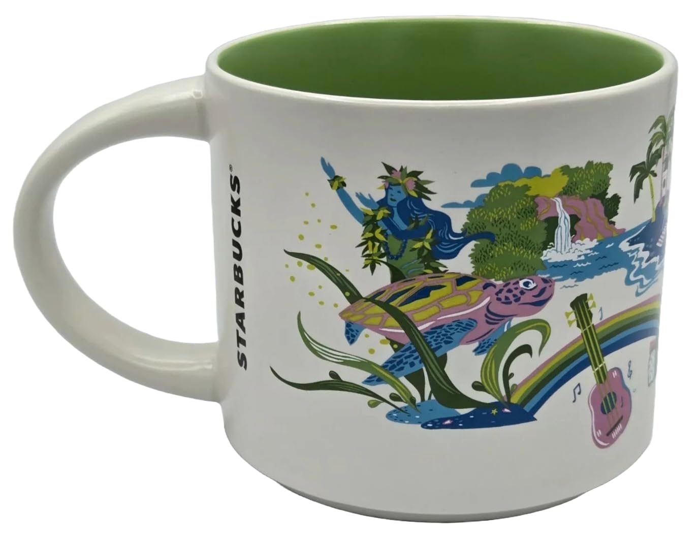 Starbucks Hawaii mug handle detail with ergonomic grip for comfortable sipping