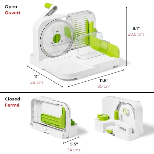 Starfrit Deli Slicer nestable design fits alongside other kitchen gadgets