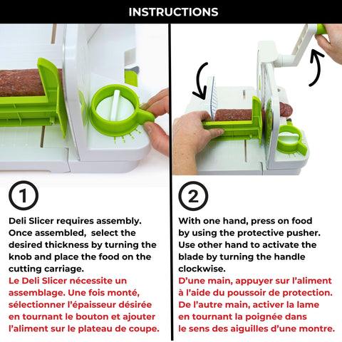 Starfrit Deli Slicer foldable and nestable design stores compactly in small kitchens