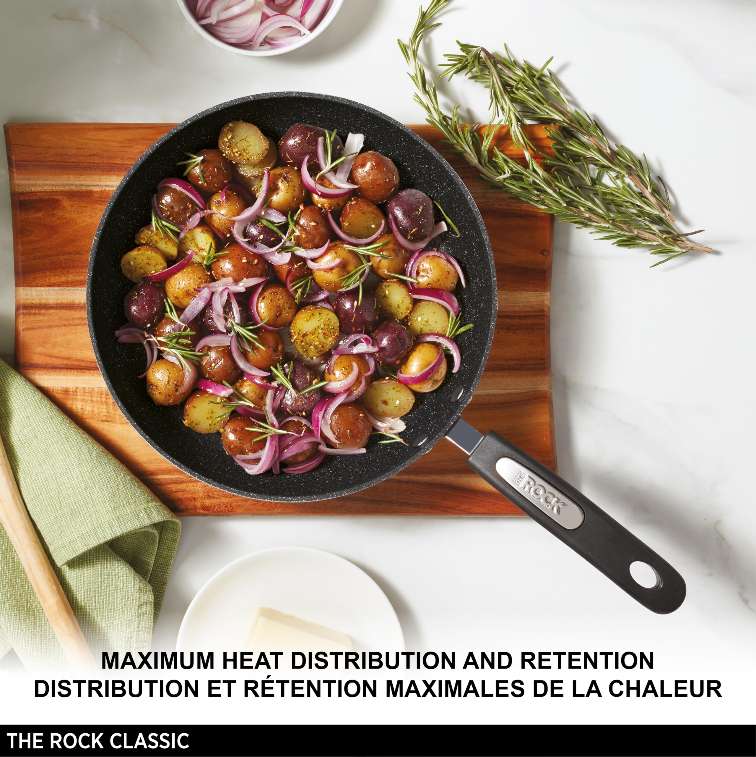 Starfrit PFOA-free non-stick 20cm pan for safer cooking experience.