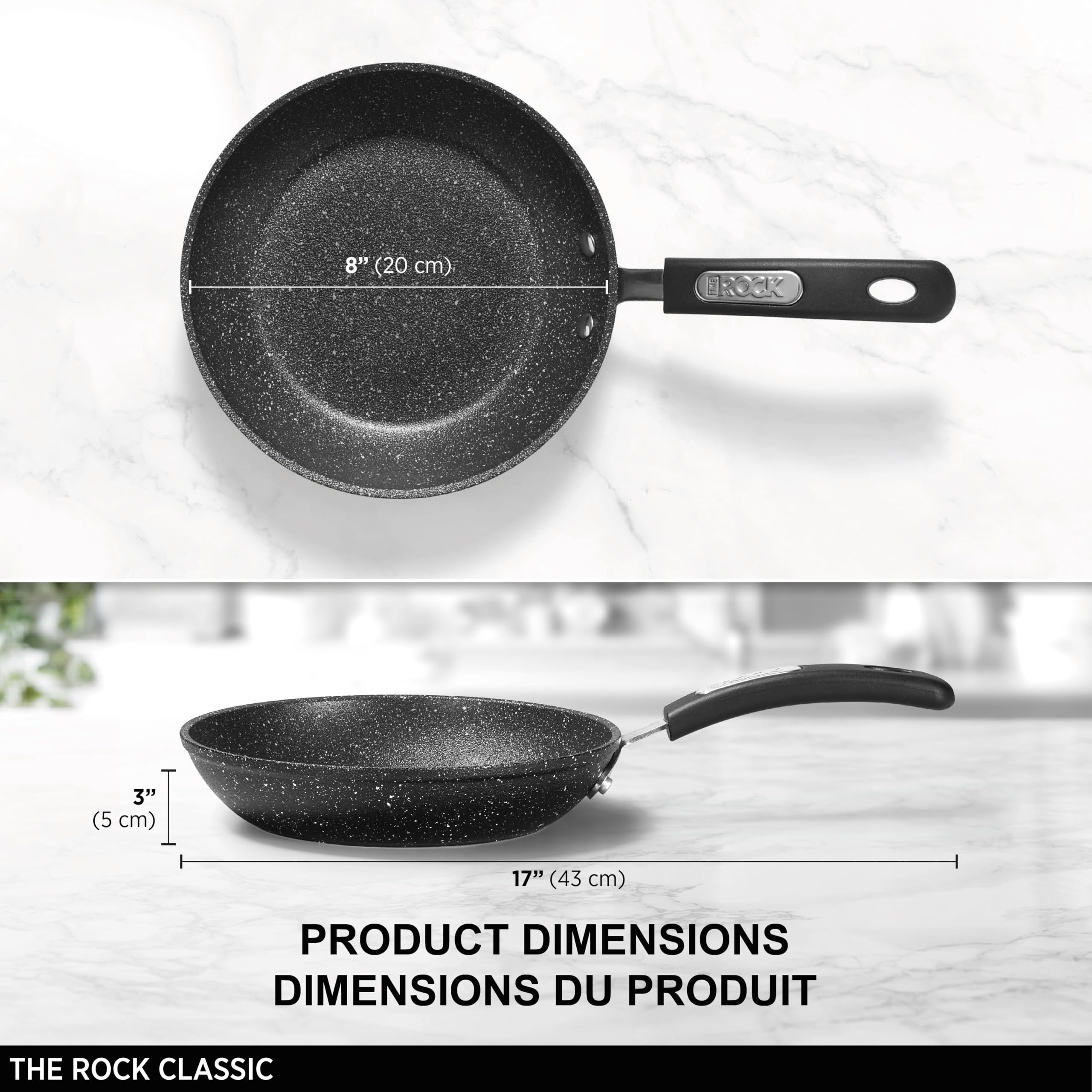 Starfrit scratch-resistant coating protects the 20cm pan during daily use.
