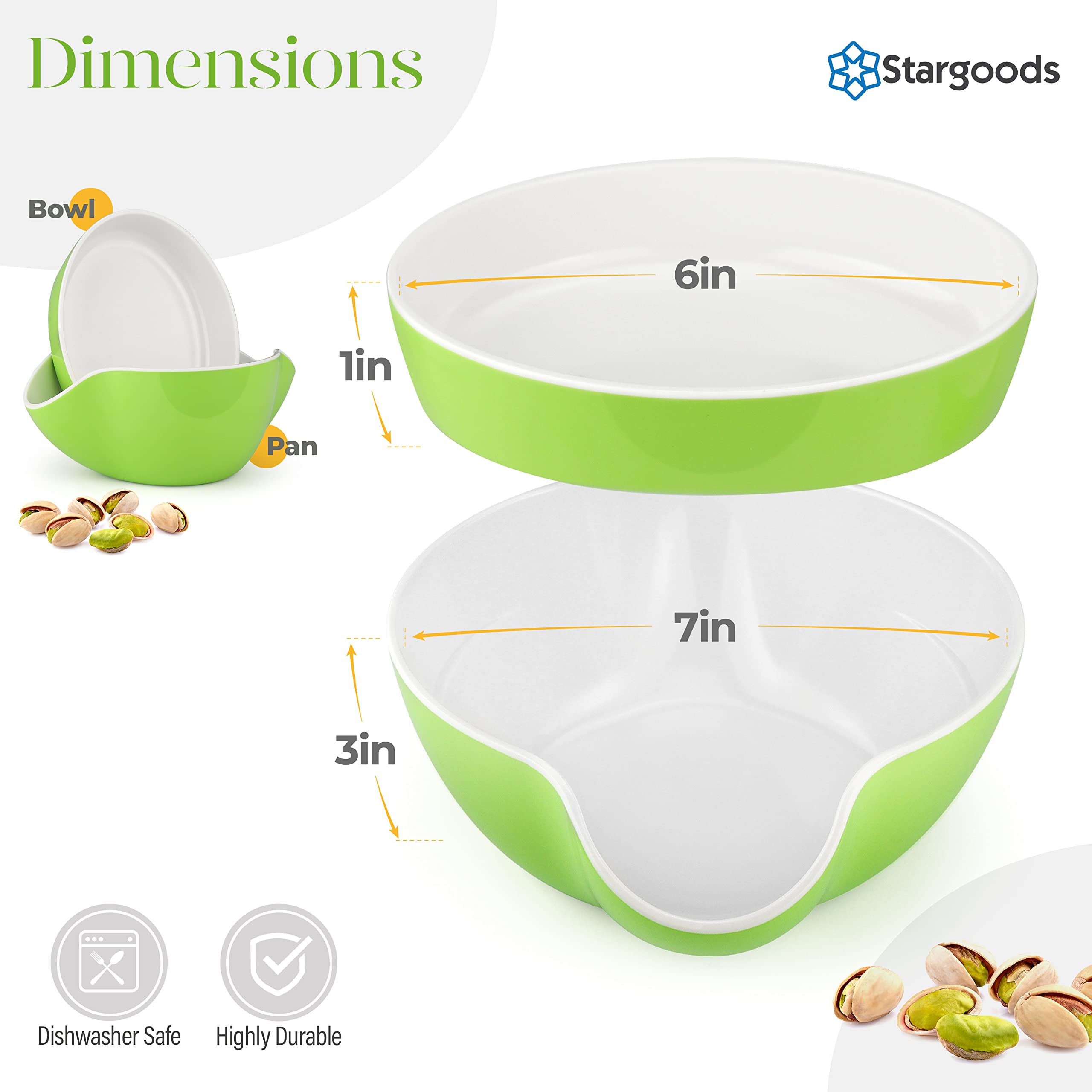 Stargoods Pistachio Bowl for snack serving during gatherings and movie nights