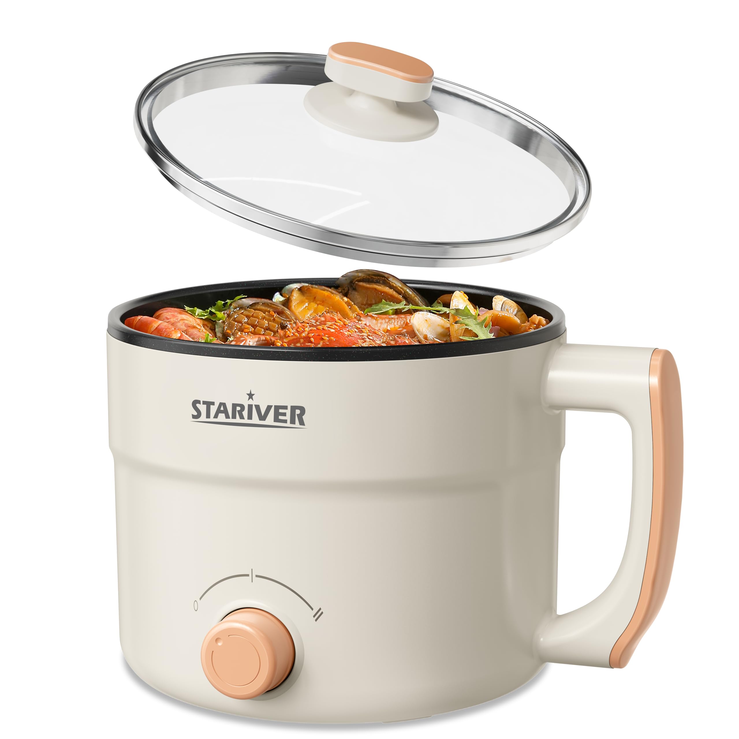 Stariver 1.5L hot pot compact dorm-friendly design for quick meals