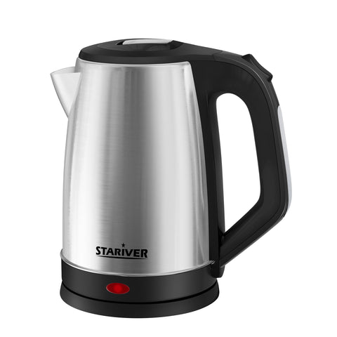 Stariver 2.5L kettle front view highlights family size capacity for quick drinks