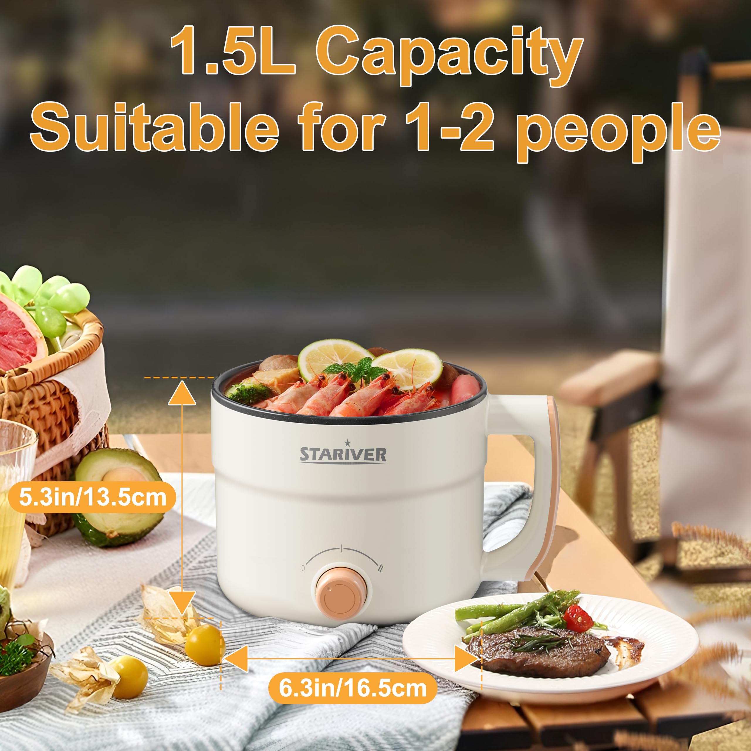 Stariver auto-safety with dry-boil and overheat protection for peace of mind