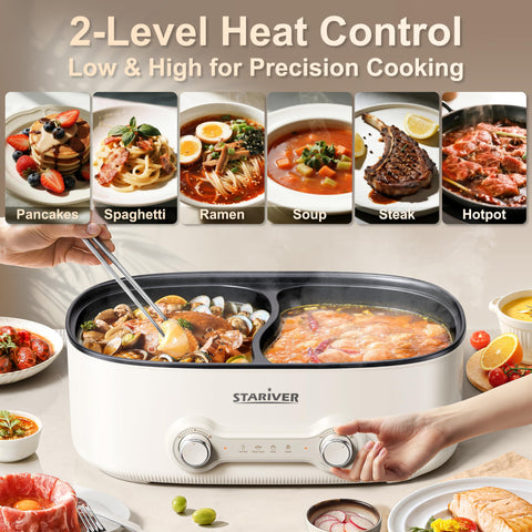 Stariver divider maintains distinct flavors and organized ingredients