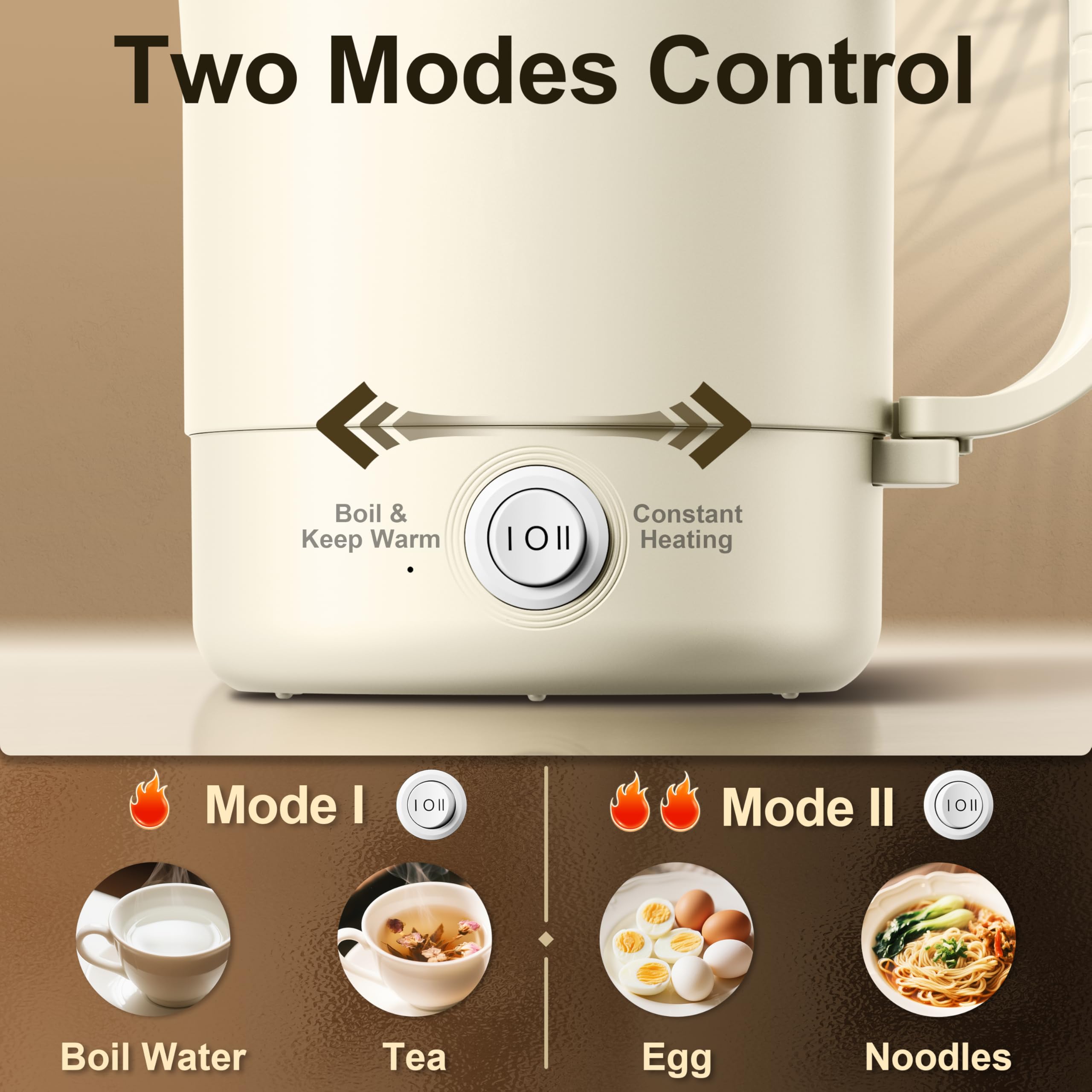 Stariver dual modes boil and keep warm for versatile use.