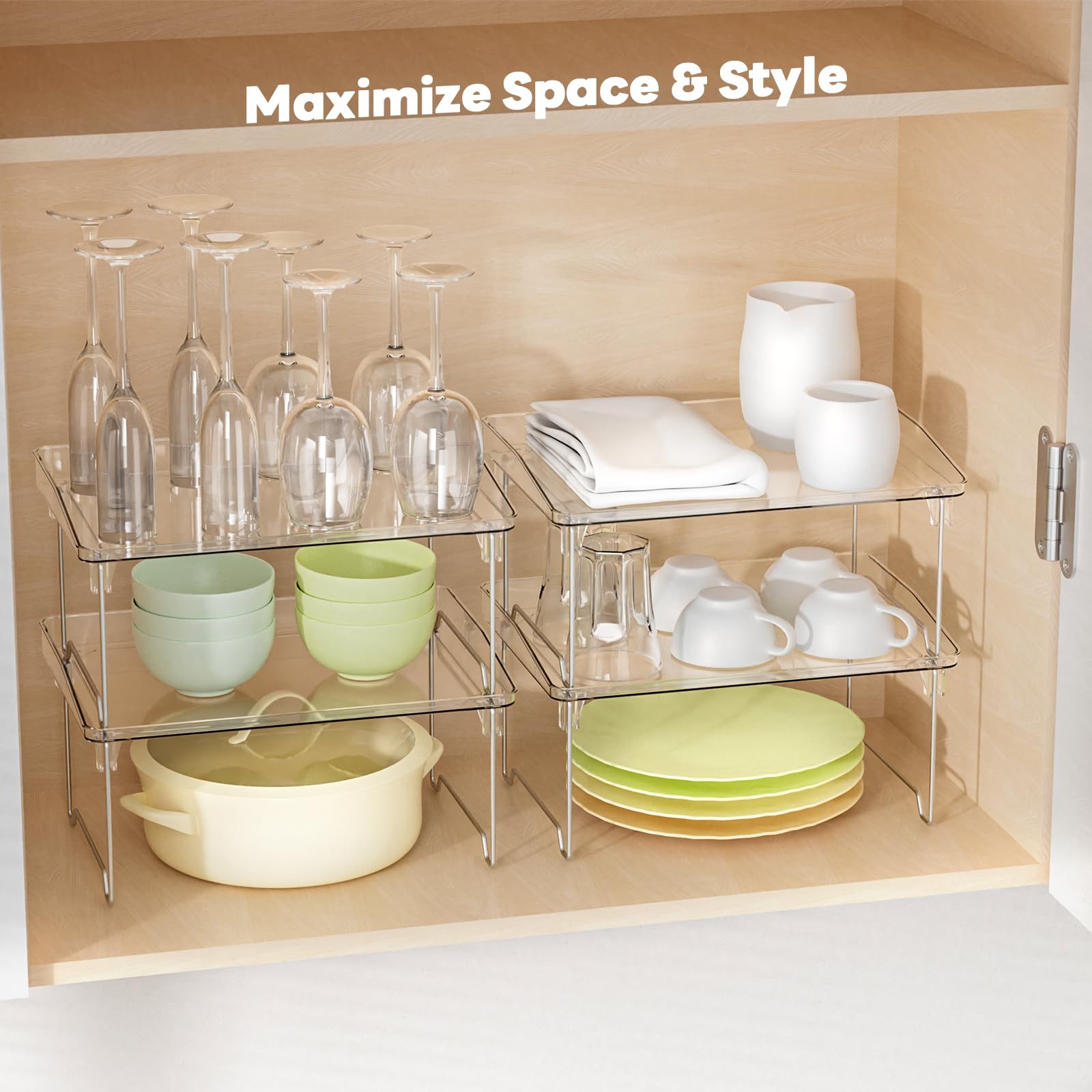 STARLATTA foldable stackable storage shelves for flexible organization.