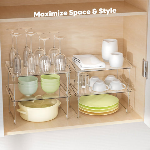 STARLATTA foldable stackable storage shelves for flexible organization.