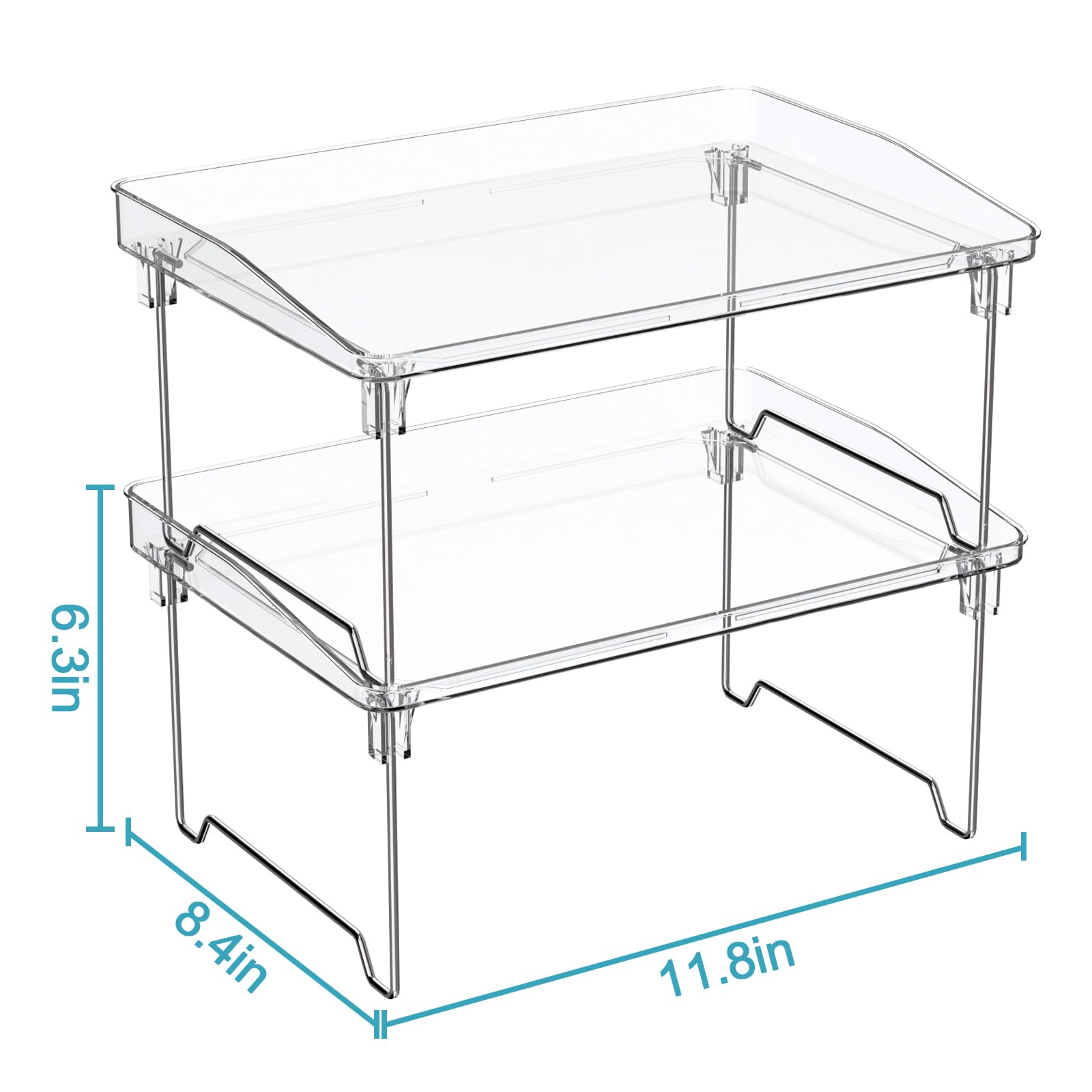 STARLATTA kitchen counter shelf creates instant counter space for daily essentials.