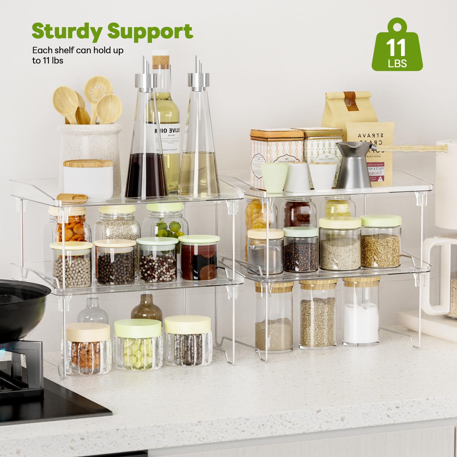 STARLATTA versatile cabinet organizer for kitchen, bathroom, and desk areas.