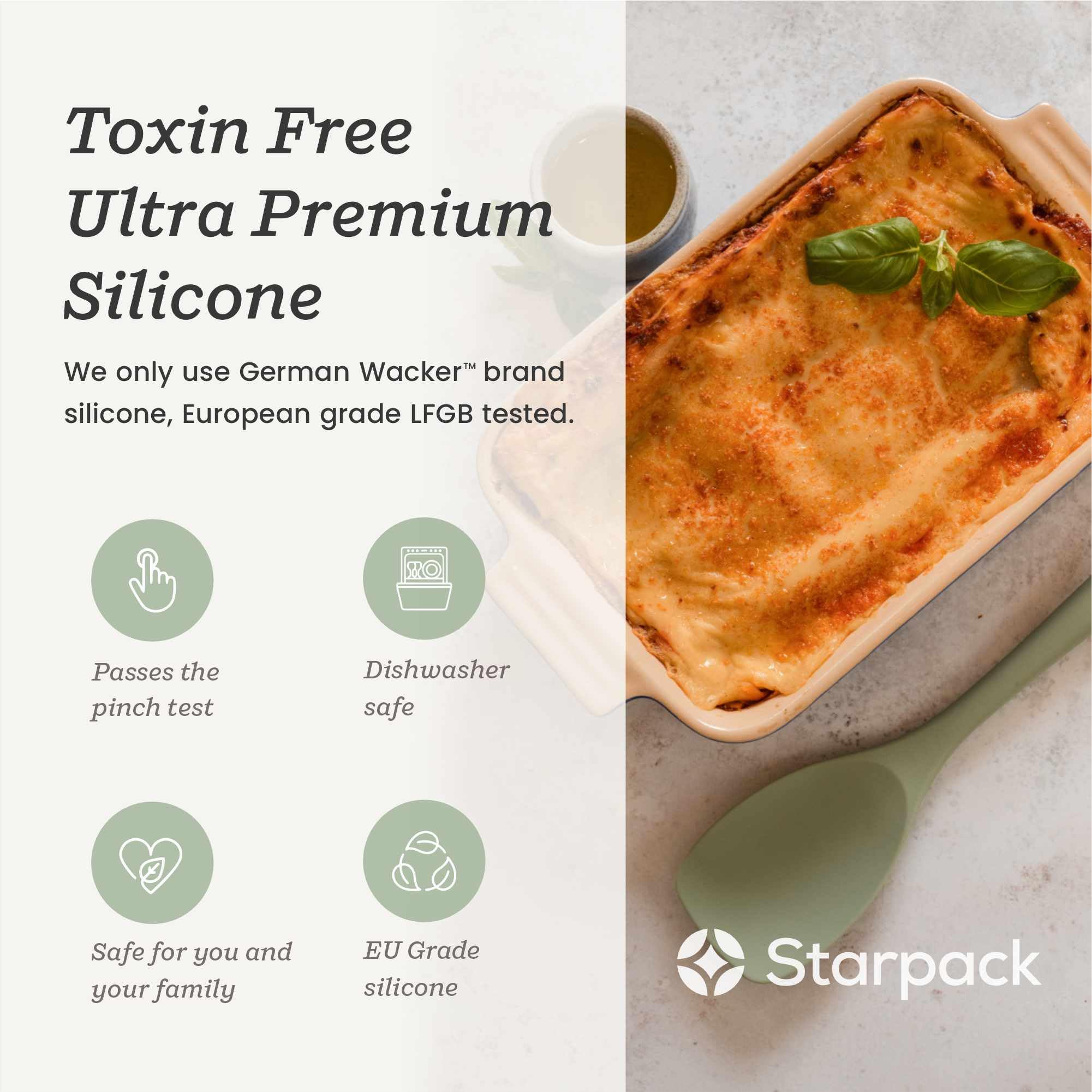 StarPack Home All Rounder spoonula features ergonomic design for comfortable use.