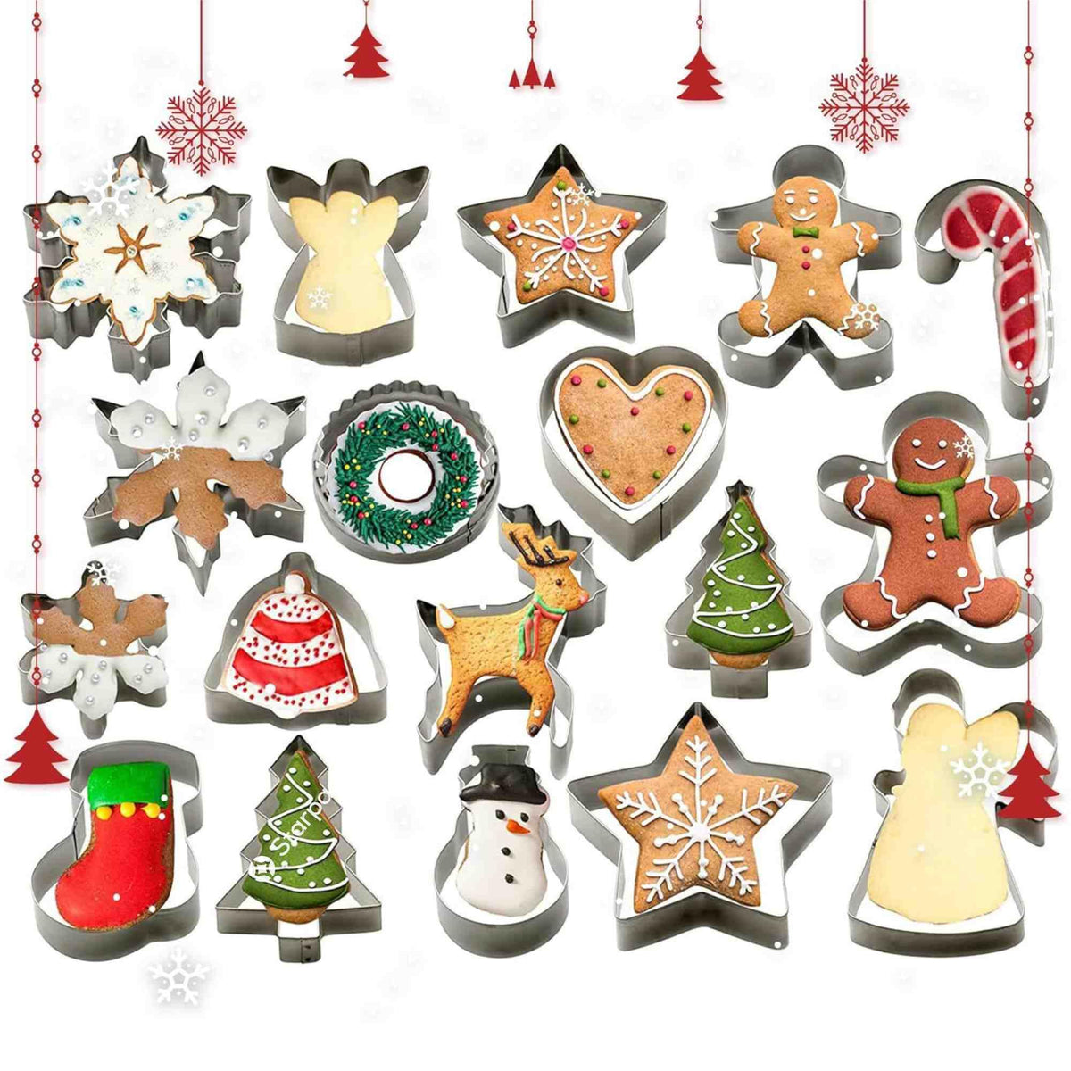 StarPack Bake Me Happy gingerbread-man cutters for quick festive cookies