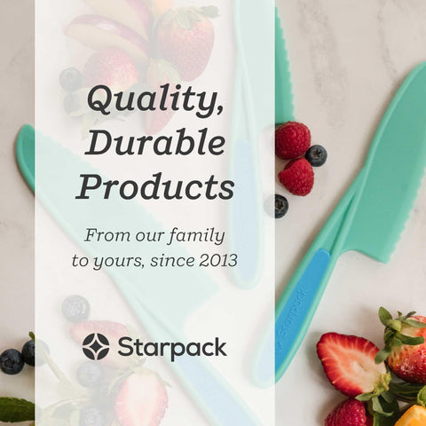 StarPack Finger Loving large kid-safe knife ideal for slicing larger fruits and veggies.