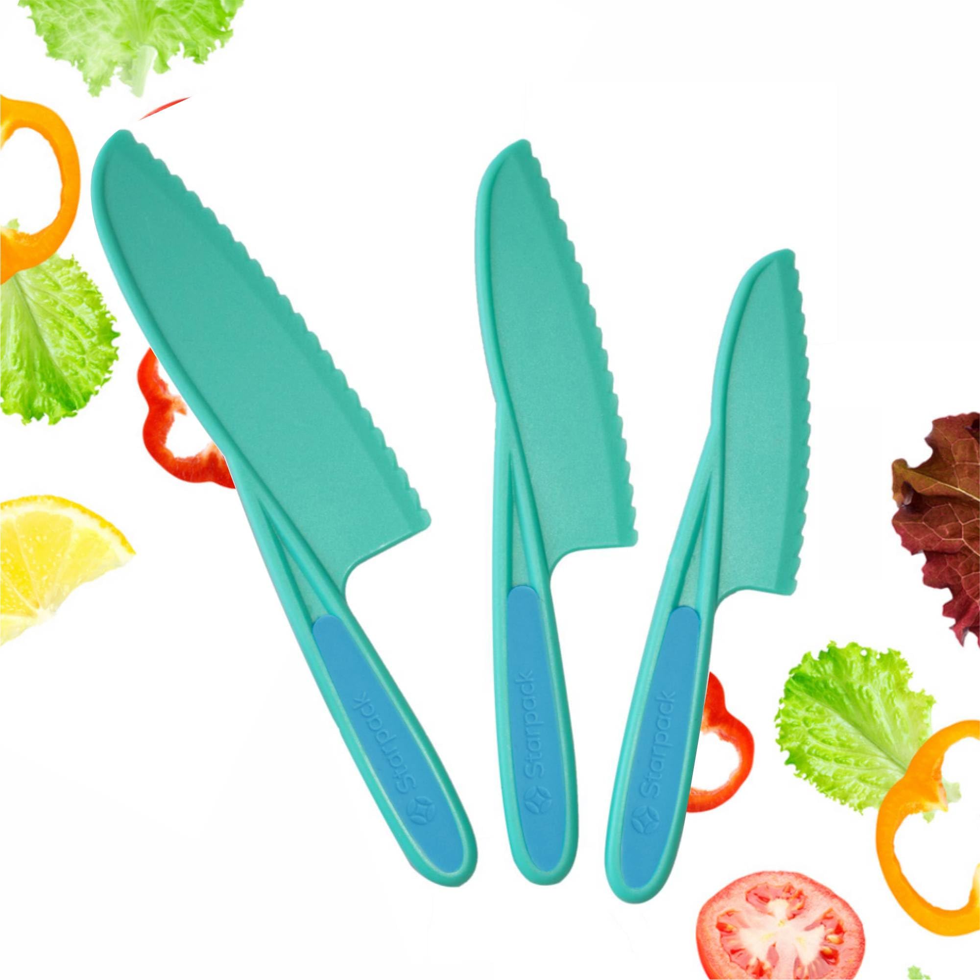 StarPack Finger Loving small kid-safe knife with soft grip for tiny hands.