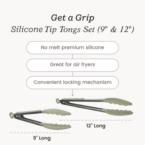 StarPack Home Get a Grip silicone tips protect nonstick cookware.