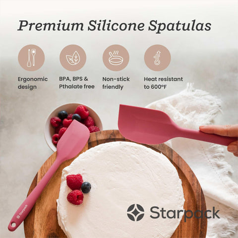 StarPack Scrape Stir small spatula near bowl for precise scraping