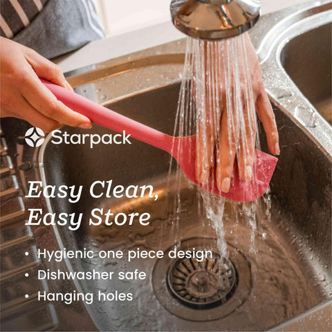 StarPack silicone spatula set packaging showing eco-friendly materials