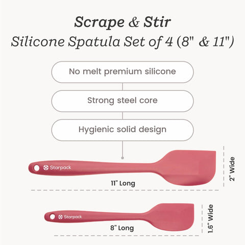 StarPack silicone spatulas safe for nonstick cookware