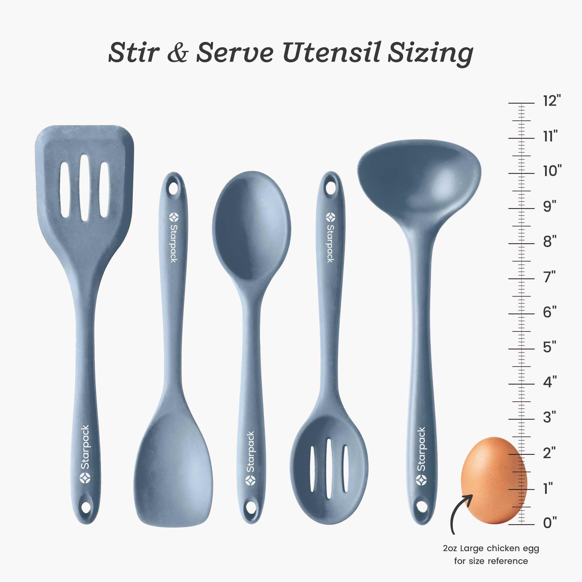 StarPack Stir and Serve slotted draining spoon drains liquids efficiently.