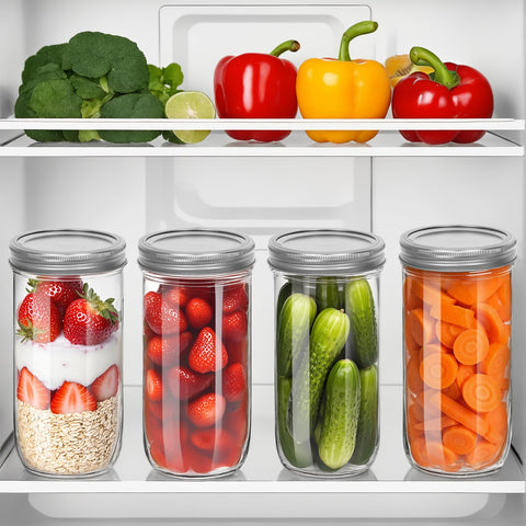 STARSIDE clear glass keeps contents visible for organized fridge or pantry works.