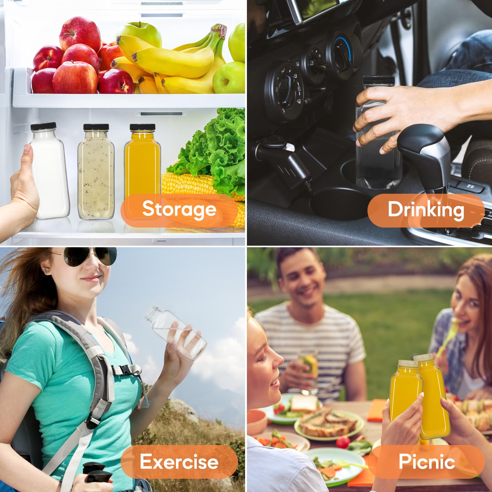 STARSIDE color-coded labels help organize juices, smoothies, and infusions.