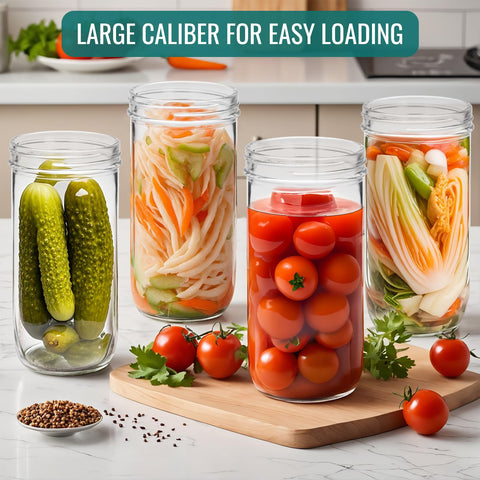 STARSIDE 24 oz jar features embossed marks for precise filling.