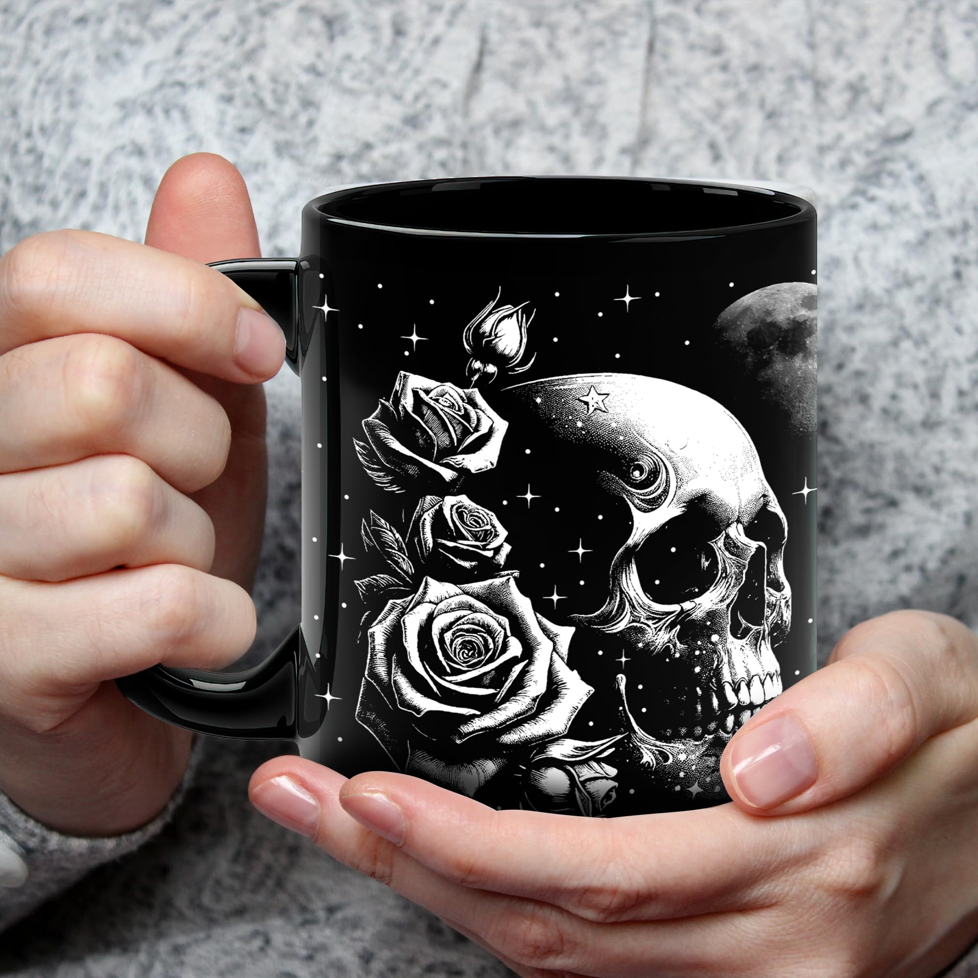 STARTER FLUID Moon and stars motif mug enhances cozy morning mood