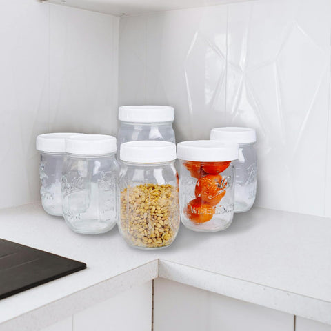 Staruby 70mm opening lids fit standard mason jars securely.
