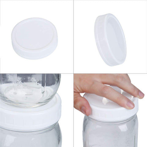 Staruby writable white lids with dry-erase area for easy labeling.