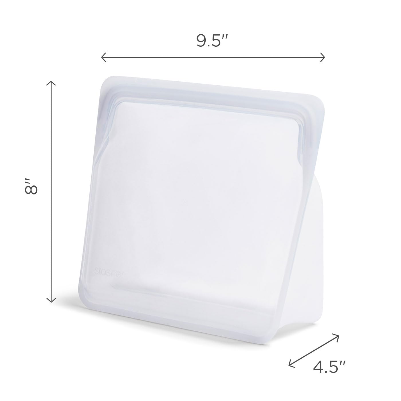 Stasher Aqua Stand-Up Mega Bag oven-safe up to 425°F